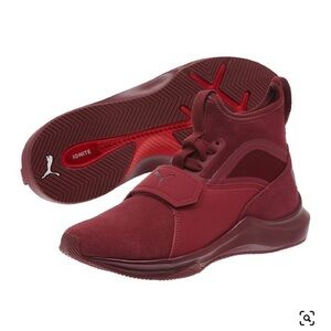 Puma burgundy Phenom Suede Sneakers